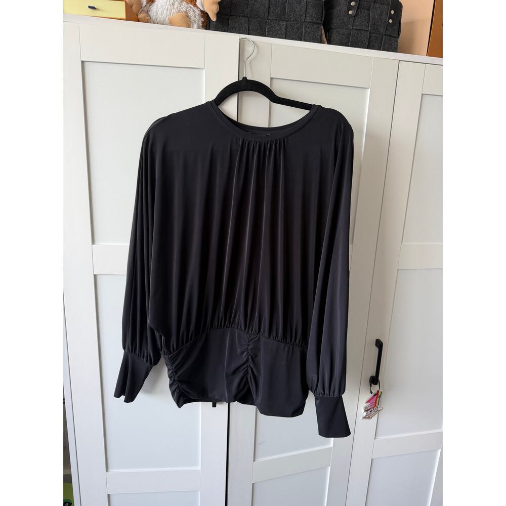 Express Black Batwinged Top